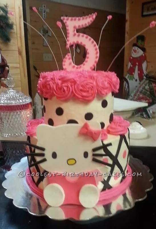 Coolest Hello Kitty 5th Birthday Cake