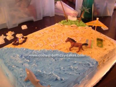 Cool Homemade Beach Cake for 