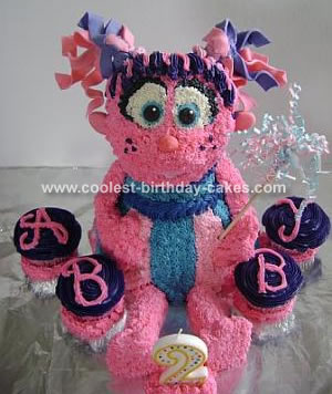 Sesame Street Coloring Pages on Abby Cadabby Sesame Street Cake 1