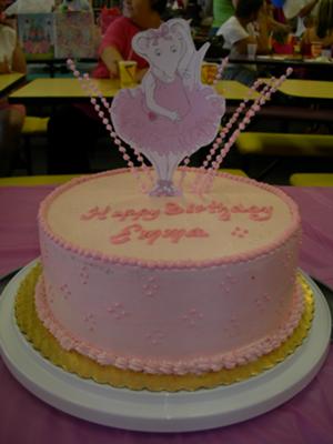Sports Themed Birthday Party on Angelina Ballerina Cake