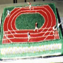 Track and Field Birthday Cakes