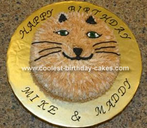   Birthday Cake on Furry Cat Face