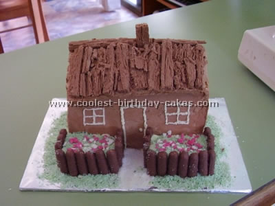Chocolate Birthday Cake on Chocolate Cabin Cake 11
