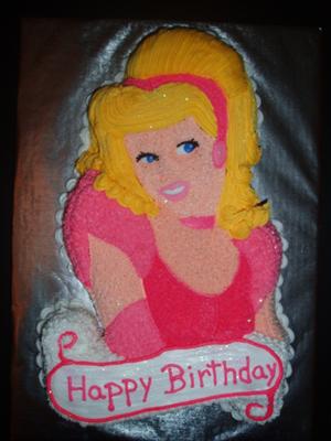 Pink Birthday Cake on Laura S Sweet Creations