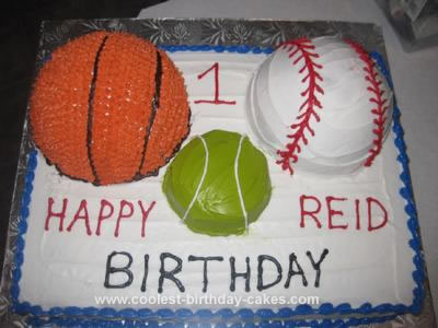 Sports Birthday Cakes on Coolest 1st Sports Ball Birthday Cake 17