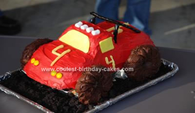 Monster Truck Birthday Cake on Coolest 3d Monster Truck Cake 65