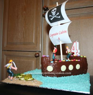 Fairy Birthday Cake on Coolest 4th Birthday Pirate Ship Cake 126