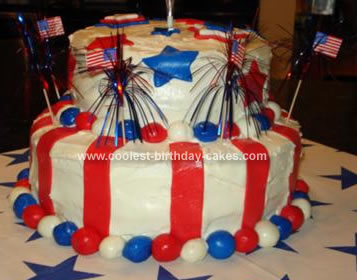 Homemade Birthday Cake on Coolest 4th Of July Cake 11