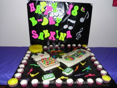 Birthday Cake Oreo on Homemade 80 S Theme Cake
