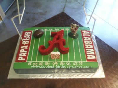 Football Birthday Cakes on Coolest Alabama Football Birthday Cake 108