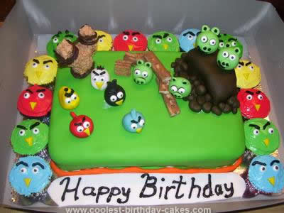 Birthday Cake Shot on Coolest Angry Birds Cake 32