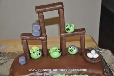 Angry Birds Birthday Cake on Coolest Angry Birds Cake 4 21518863 Jpg
