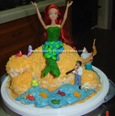 Funny Birthday Cake on Coolest Ariel Birthday Cake 100