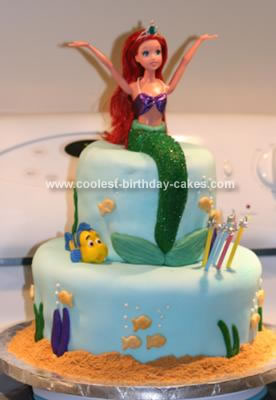 Homemade Birthday Cakes on Homemade Ariel Birthday Cake