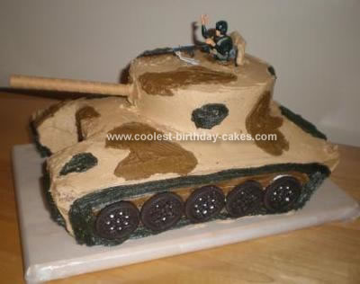 Princess Birthday Cake on Coolest Army Tank Birthday Cake 64