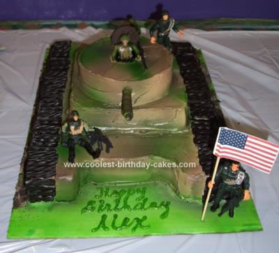 Army Birthday Cakes on Coolest Army Tank Birthday Cake 75