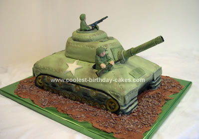 Coolest Birthday Cakes on Coolest Army Tank Cake 50