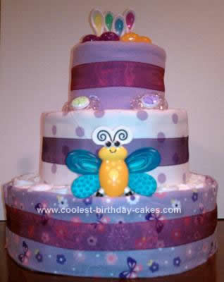 Birthday Cakes  Girls on Coolest Baby Girl Diaper Cake 81