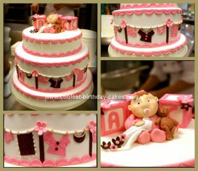 Girl Birthday Cakes on Coolest Baby Girl Shower Cake 44 21329493 Jpg