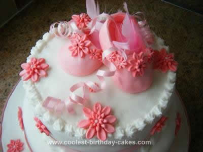 Baby Birthday Cake on Coolest Baby Shoe Cake 10
