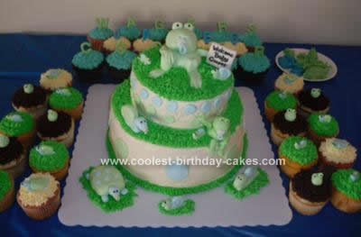 Frog Baby Shower Theme on Coolest Baby Shower Frog Cake 93
