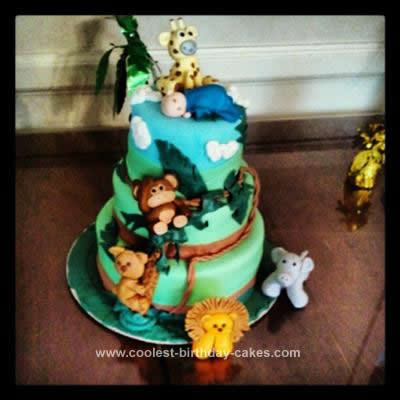 Safari Themed Baby Shower on Coolest Baby Shower Safari Theme Cake 67