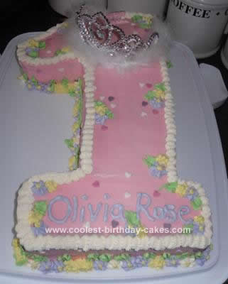 Baby  Birthday Cake on Coolest Baby S 1st Birthday Princess Cake 46