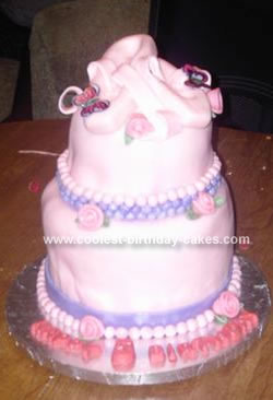 Ballet Birthday Cake, homemade cake