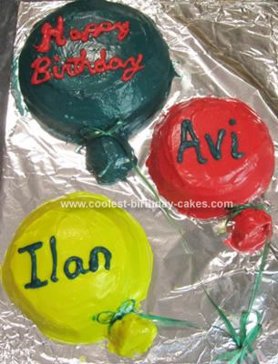 Birthday Cake Balloons. Balloon Birthday Cake Photo