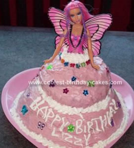 Vanilla Birthday Cake Recipe on Barbie Fairy Cake