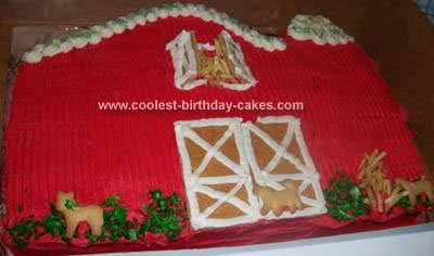 Birthday Cake Template on Coolest Barn Cake 40