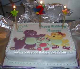 Barney Birthday Cake on Coolest Barney And Friends Cake 14