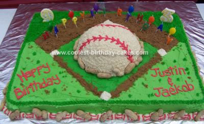 Baseball Birthday Cake on Galvindehy   Baseball Field Cake Pan