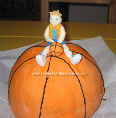 Homemade Birthday Cake on Homemade Basketball Birthday Cake