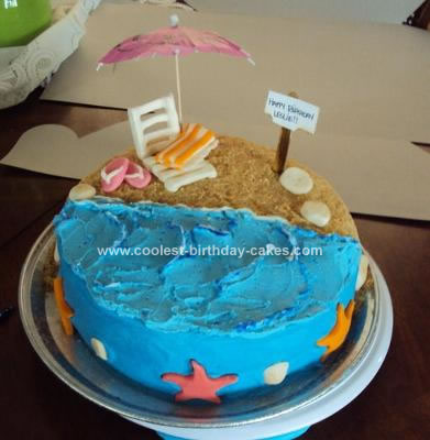 Girls Birthday Cake on Coolest Beach Theme Birthday Cake 57