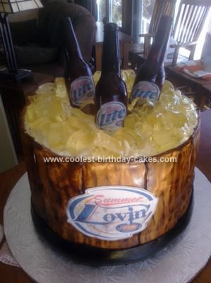 Birthday Cake Popcorn on Coolest Beer Bucket Cake 6