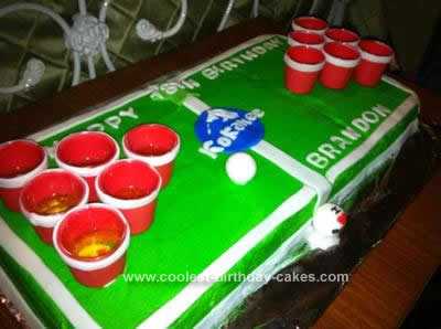 80th Birthday Cakes on Coolest Beer Pong Birthday Cake 2