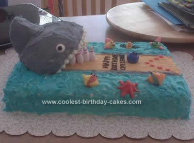 Birthday Cake Martini on Coolest Bowling Alley Shark Birthday Cake Design 41