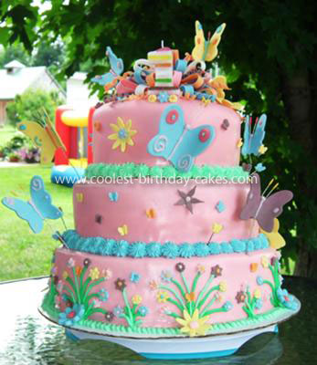 Birthday Flower Cake on Coolest Butterfly Birthday Cake 106