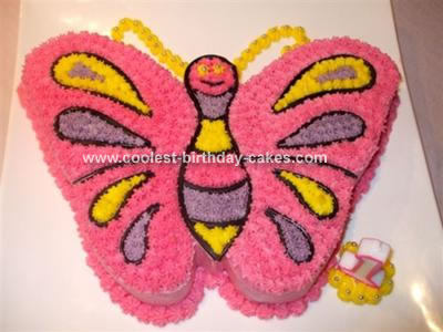 Butterfly Birthday Cake on Butterfly Cake