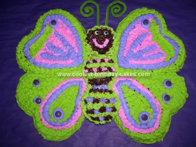 Birthday Cake Ideas  Girls on Coolest Butterfly Cake 68