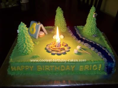 Cupcake Birthday Cakes on Coolest Camping Birthday Cake 16