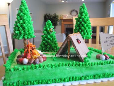 camping themed party ideas
 on Coolest Camping Tent Birthday Cake 18