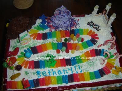 Homemade Birthday Cake on Homemade Candyland Birthday Cake