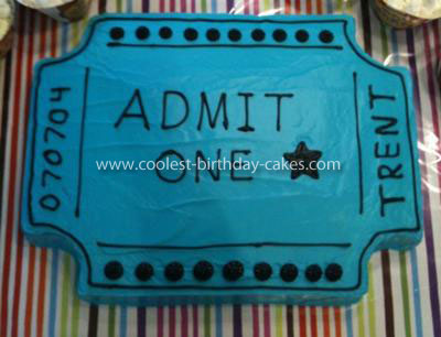 Carnival Birthday Cakes on Coolest Carnival Ticket Cake