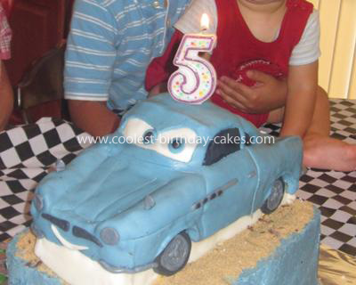 This CARS 2 Finn McMissile cake was made for our son's 5th birthday