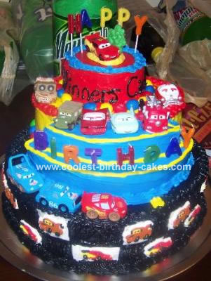 Cars Birthday Cake on Cars Cake