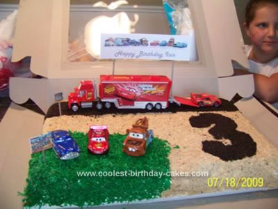 Monster Truck Birthday Cake on Ice Cream Truck Cake