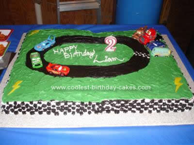 Cars Birthday Cake on Coolest Cars Racetrack Birthday Cake 89