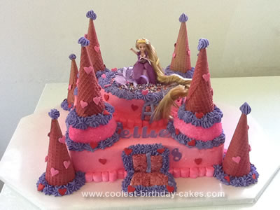 Tangled Birthday Cake on Coolest Castle Birthday Cake 596